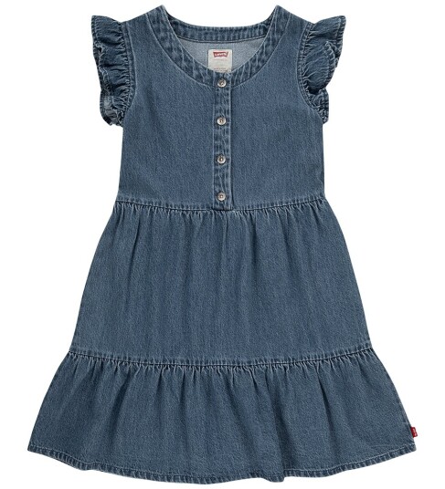 Levi"s Lvg Flutter Sleeve Button Up D Blue 104 Levi"s Lvg Flutter Sleeve Button Up D Blue 104