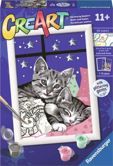 Ravensburger CreArt Mal etter nummer 11+ år Søte kattunger