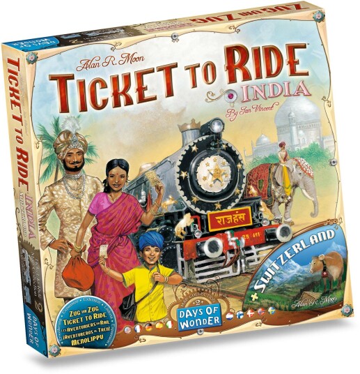 Days of Wonder Ticket to Ride: India Utvidelse til Brettspill Days of Wonder Ticket to Ride: India Utvidelse til Brettspill