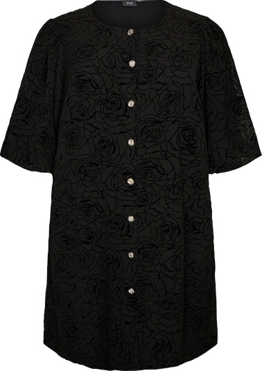 Zizzi Kjole Mcana 3/4 Abk Dress Svart