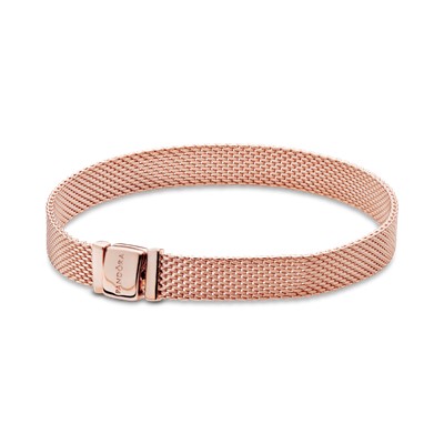 Pandora, Armbånd i rosèforgylt 925 sølv, 17 cm
