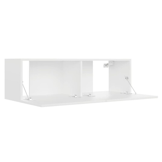 vidaXL TV-benk hvit 100x30x30 cm sponplate