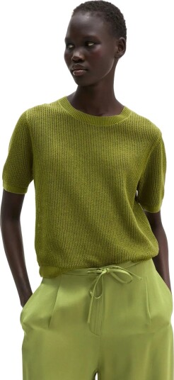 Marc O"Polo Knit Pullovers Shortsleeve Khaki green S
