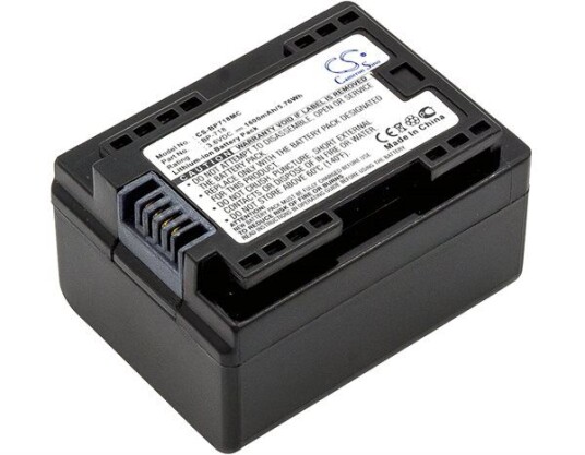 Canon Legria HF M52 batteri (1600 mAh 3.6 V, Sort) Canon Legria HF M52 batteri (1600 mAh 3.6 V, Sort)