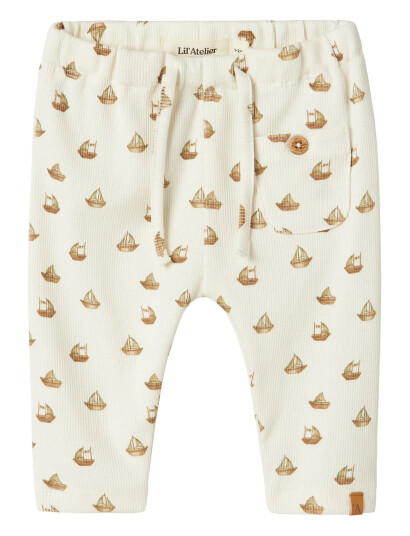 Lil"Atelier Nbmlavo Eko Loose Pant Lil - Cream - 56