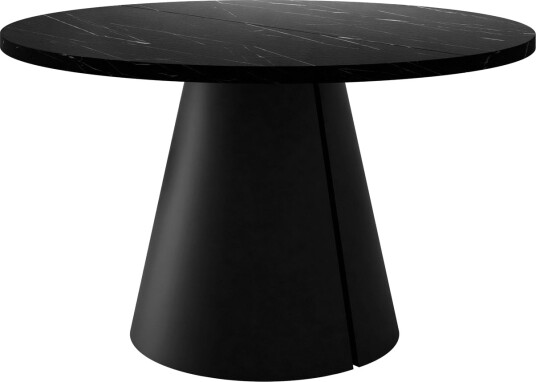 Aurion Spisebord rundt uttrekkbart 100-174 cm - Svart marmor
