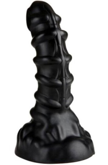 X-Men Ribbed Anal Dildo Black 22,5 cm