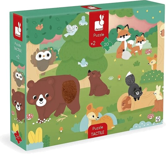 Janod Janod Forest Tactile Puzzle Multi/patterned ONE SIZE