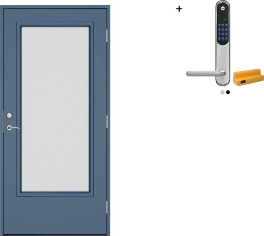 Ytterdør Swedoor Advance-Line Vision Lumina med Yale Entrus