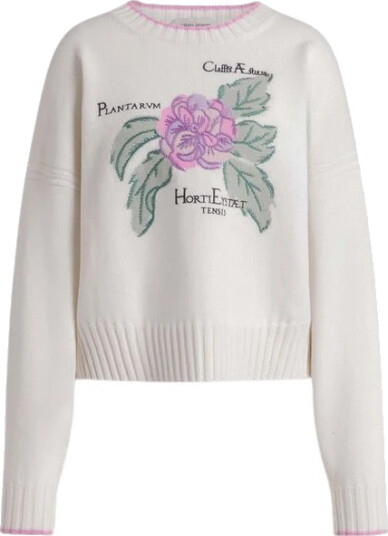 Alberta Ferretti Dame Strikkevarer Hvit XL,