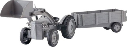 Gråtass Leketraktor Med Frontlaster Og Tilhenger 54cm