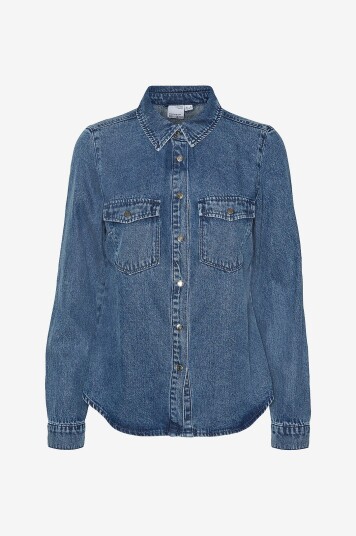 Vero Moda - Denimskjorte vmJennie LS Denim Shirt Mix - Blå