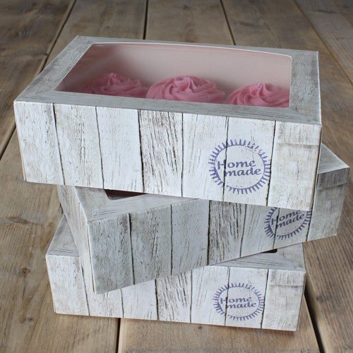 Funcakes Cupcakeboks Pure 24x16x8cm 3 Stk Funcakes Cupcakeboks Pure 24x16x8cm 3 Stk