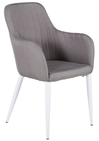 Venture Design COMFORT spise stol Grå Textil/vit Grå