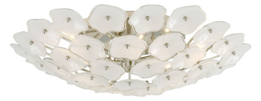 Leighton plafond nickel/cream