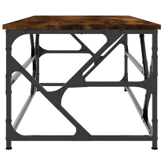 Salongbord røkt eik 100x50x40 cm konstruert tre 8720845420789