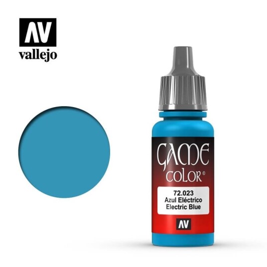Vallejo Game Color Electric Blue 17ml Modellbygging Spesialmaling for Penselpåføring