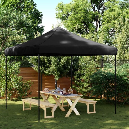  Sammenleggbart partytelt pop-up svart 292x292x315 cm 4004920