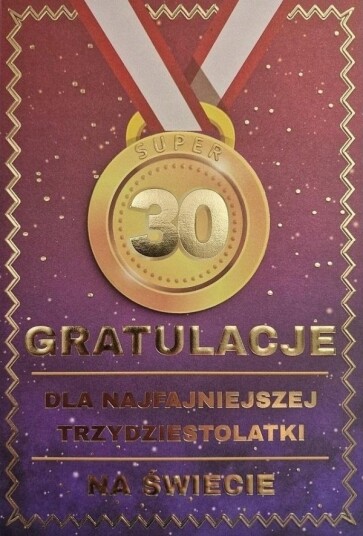 Yeku Birthday Pass 30 Kvinners Medalje