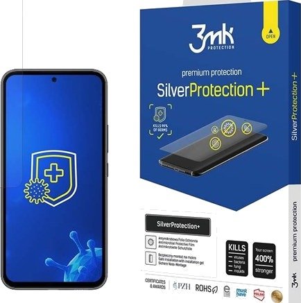 3mk Antibakteriell Skjermbeskytter for Samsung Galaxy A54 5G fra Silver Protection+ Serien for Spillere 3mk Antibakteriell Skjermbeskytter for Samsung Galaxy A54 5G fra Silver Protection+ Serien for Spillere
