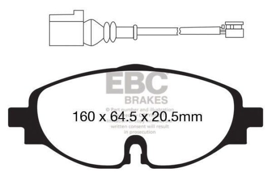 Bremseklosser EBC Brakes DP22150 Bremseklosser EBC Brakes DP22150