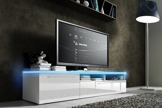 Stockend TV-Benk 150 cm - Hvit Stockend TV-Benk 150 cm - Hvit