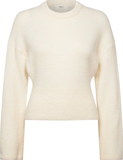 Gina Tricot Wide Sleeve Knitted Sweater Cream S Gina Tricot Wide Sleeve Knitted Sweater Cream S