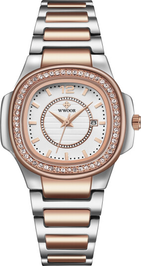 WWOOR Sunstone Silver Rose Gold