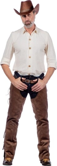 Wilbers & Wilbers Autentisk Western Skjorte Herre Naturhvit 54 330451-H-054