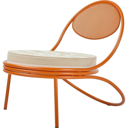 GUBI Copacabana Utestol Oransje/ Leslie Stripe 040 GUBI Copacabana Utestol Oransje/ Leslie Stripe 040