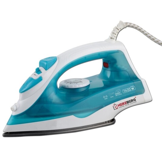 Herzberg HG-8038 1400W dampstrykejern turkis Herzberg HG-8038 1400W dampstrykejern turkis