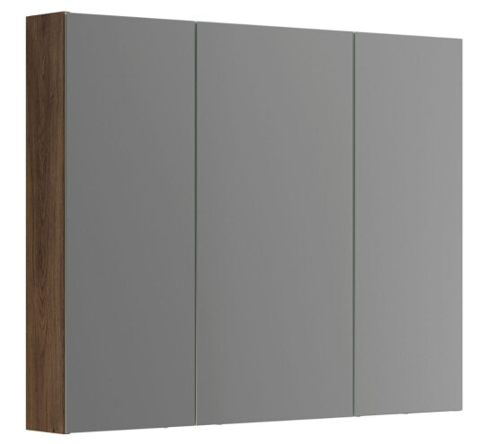 Dansani Inzo Style Speilskap 3 Dører B100-120xh80xd15cm Brun eik / 100cm