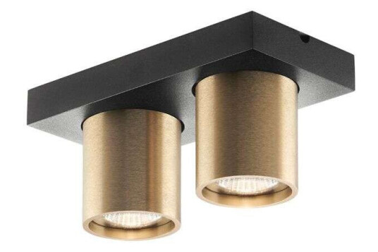 Light-Point Focus 2 LED Taklampe 3000K Brass