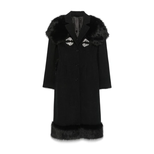 Simone Rocha Dame Frakker Svart S,