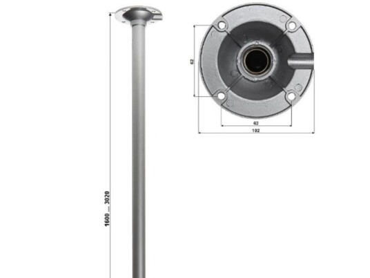 TELESCOPIC CAMERA CEILING MOUNT BR-150X300