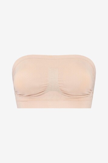 Bye Bra Formende topp Soft Touch Seamless Tube Top firm support Beige