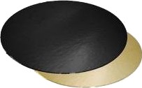 Kagepap Ø200 Mm 1100 Gr Sort/Guld,100 Stk/Krt