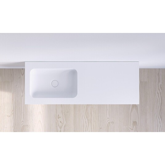 Copenhagen SQ2 120 møbelservant 1200x450 mm, Venstre,Til SQ2 servantskap Copenhagen SQ2 120 møbelservant 1200x450 mm, Venstre,Til SQ2 servantskap