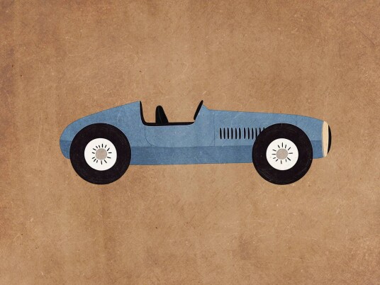 Plakat Vintage Racerbil Plakat Vintage Racerbil