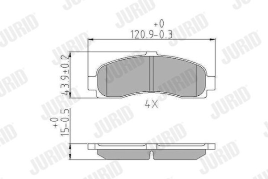 Bremseklosser JURID 572257J Bremseklosser JURID 572257J