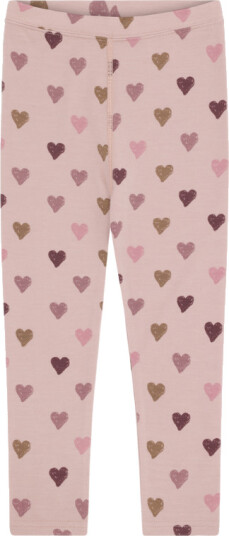 Hust and Claire   Ullleggings m. bambus innerst "Laki Hearts" Adobe Rose