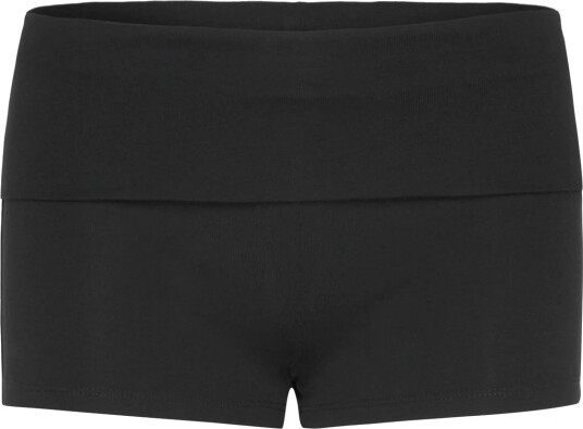 Gina Tricot Basic Folded Hotpants - Black - XL
