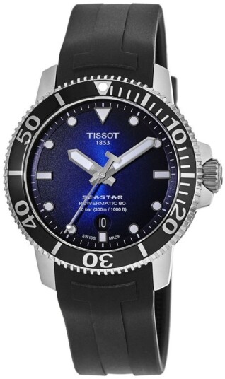 Tissot Herreklokke T120.407.17.041.00 Seastar 1000 Blå/Gummi Ø43 mm