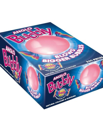 240 stk Barratt Anglo Bubbly Eske med Tyggegummi