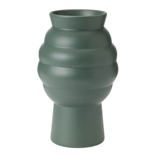 Knabstrup Keramik - Tortus Archie vase No2 23,5 cm dark green Knabstrup Keramik - Tortus Archie vase No2 23,5 cm dark green