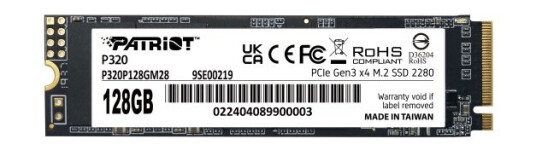 Patriot Memory P320 128 Gb M.2 Patriot Memory P320 128 Gb M.2