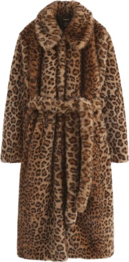 Lindex Coat In Faux Fur CAMEL L
