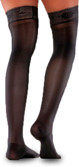 Mabs Nylon Stay Up kompresjonsstrømpe str. M, svart Mabs Nylon Stay Up kompresjonsstrømpe str. M, svart