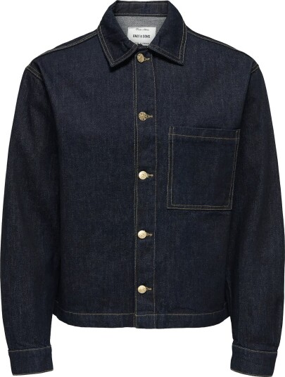 ONLY & SONS Onssprick Box Azg Dnm Jacket Navy XL ONLY & SONS Onssprick Box Azg Dnm Jacket Navy XL