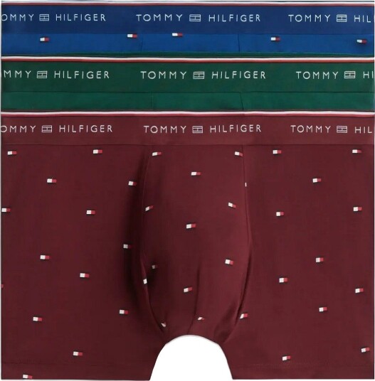 Tommy Hilfiger 3P Trunk Print +   ORN GRN OPUL BLU FLAG BURG FLAG   L